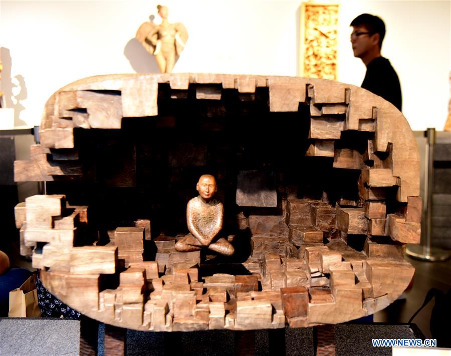 CHINA-TAIWAN-WOOD CARVING EXHIBITION(CN)