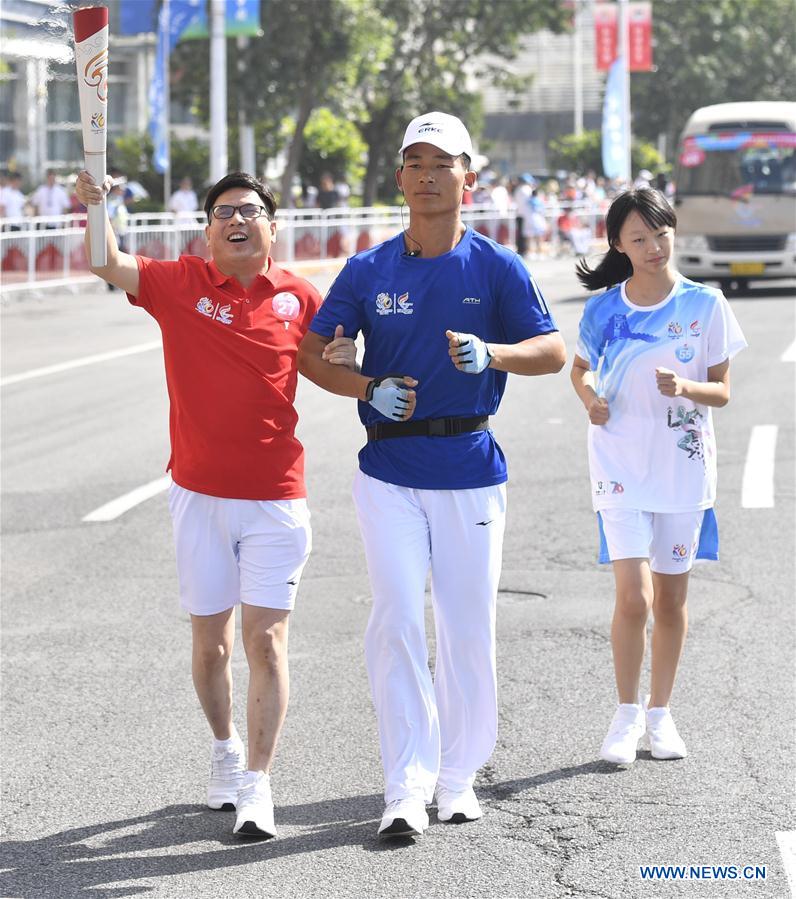 (SP)CHINA-TIANJIN-NATIONAL GAMES FOR PERSONS WITH DISABILITIES-TORCH RELAY (CN)