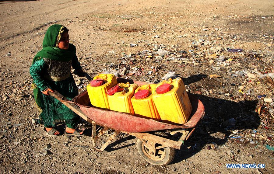 AFGHANISTAN-NANGARHAR-PUBLIC WATER PUMP-DISPLACED CAMP