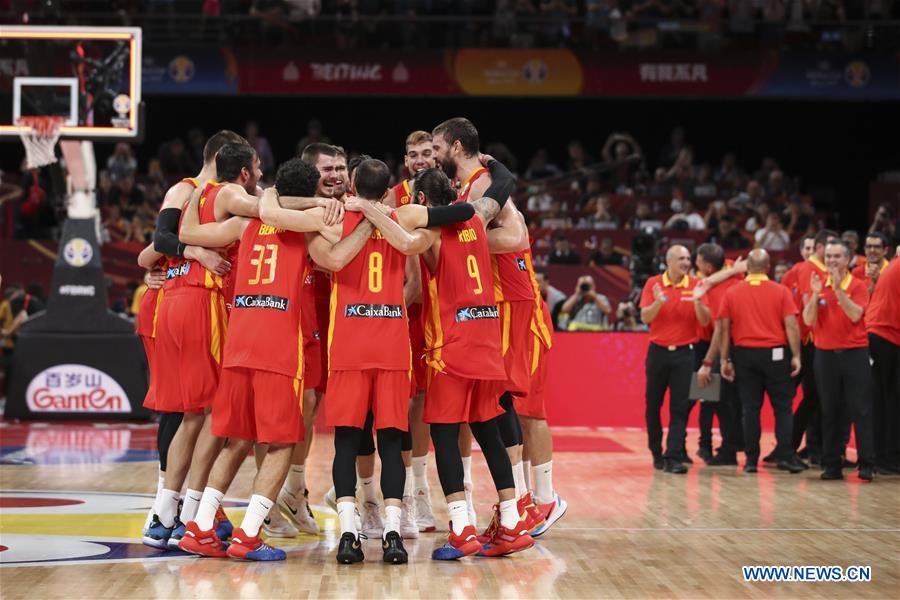 (SP)CHINA-BEIJING-BASKETBALL-FIBA WORLD CUP-ESP VS ARG (CN)