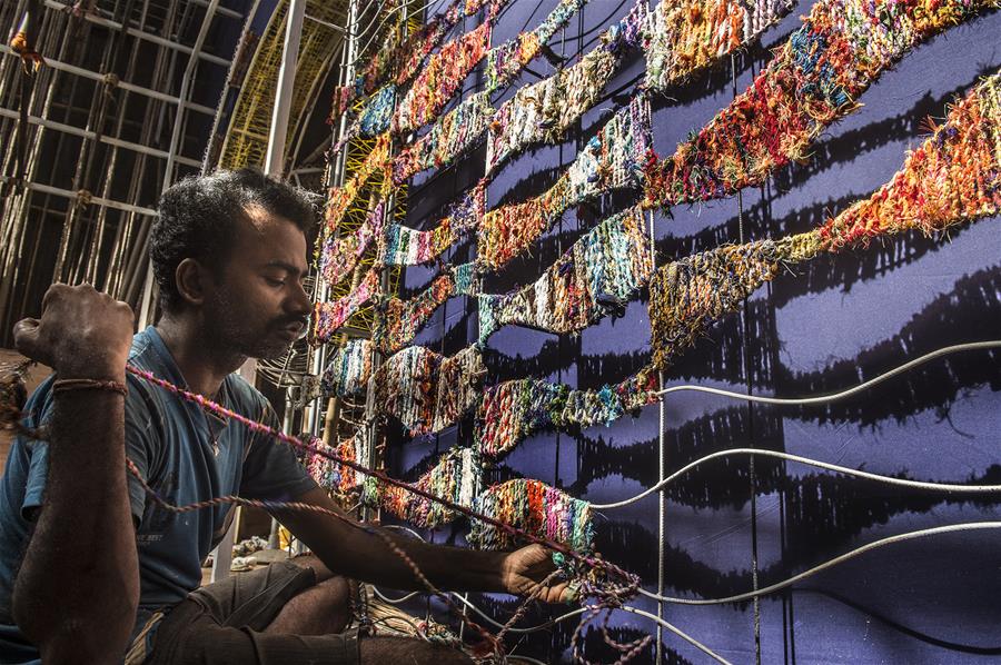 INDIA-KOLKATA-DURGA PUJA FESTIVAL-PREPARATION