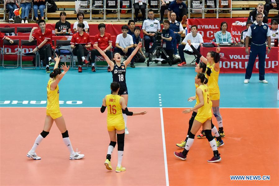 (SP)JAPAN-OSAKA-VOLLEYBALL-WOMEN'S WORLD CUP-CHN VS SRB