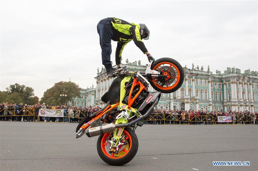 RUSSIA-ST. PETERSBURG-MOTORCYCLE SEASON-ENDING CEREMONY