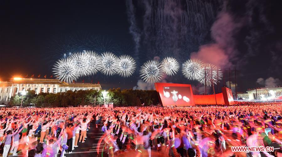 (PRC70Years)CHINA-BEIJING-NATIONAL DAY-CELEBRATIONS-EVENING GALA (CN)