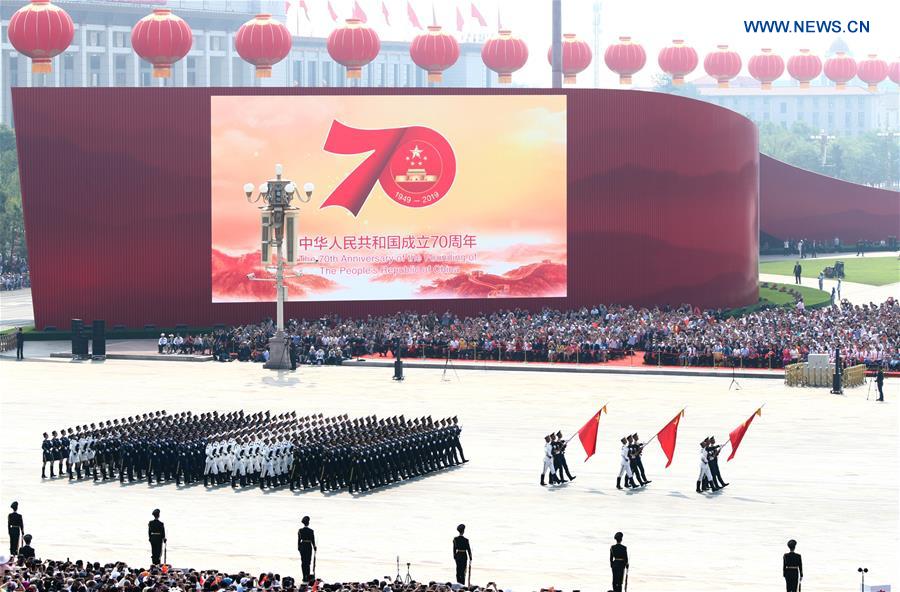  (PRC70Years) XINHUA PHOTOS OF THE DAY