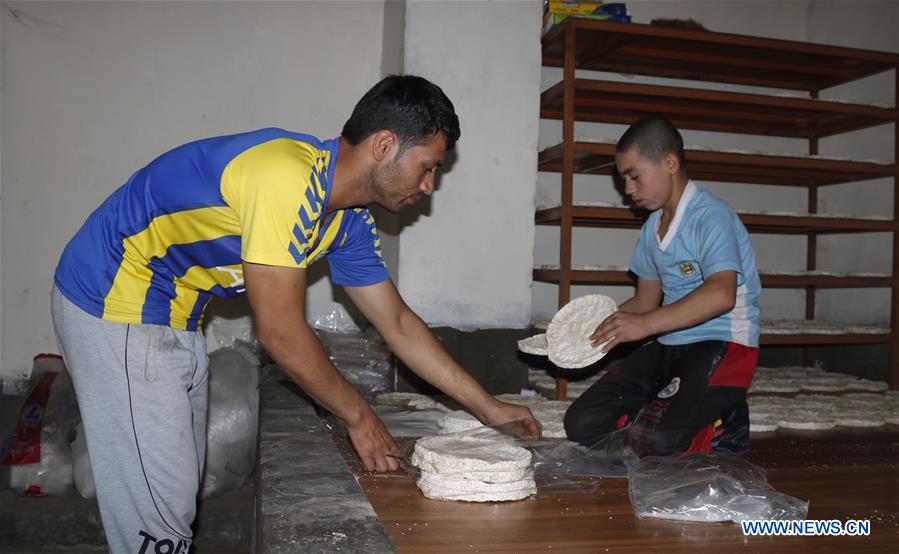 AFGHANISTAN-JAWZJAN-TRADITIONAL SWEET FACTORY