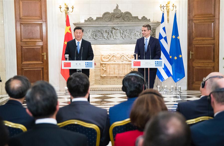 GREECE-ATHENS-XI JINPING-GREEK PM-TALKS