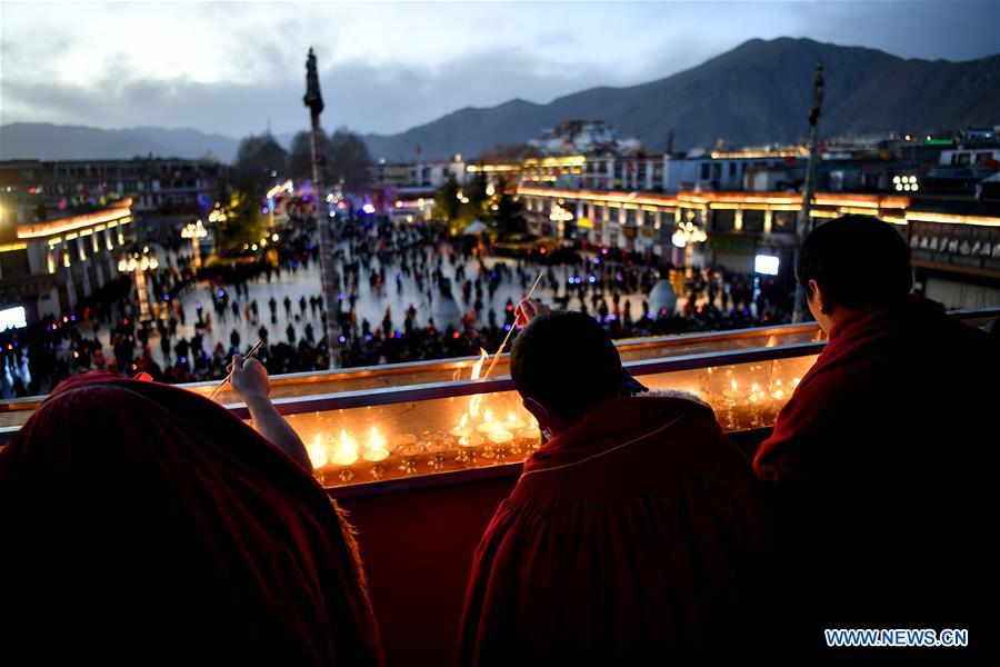 CHINA-LHASA-BUTTER LAMP FESTIVAL (CN)