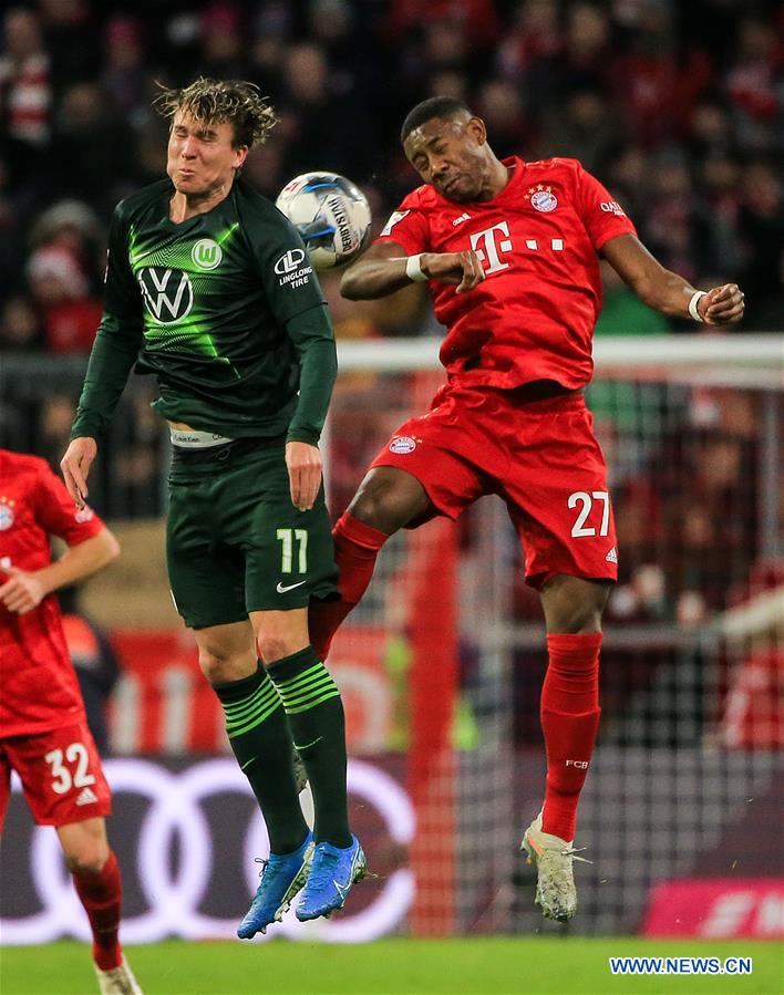 (SP)GERMANY-MUNICH-SOCCER-BUNDESLIGA-BAYERN MUNICH VS WOLFSBURG