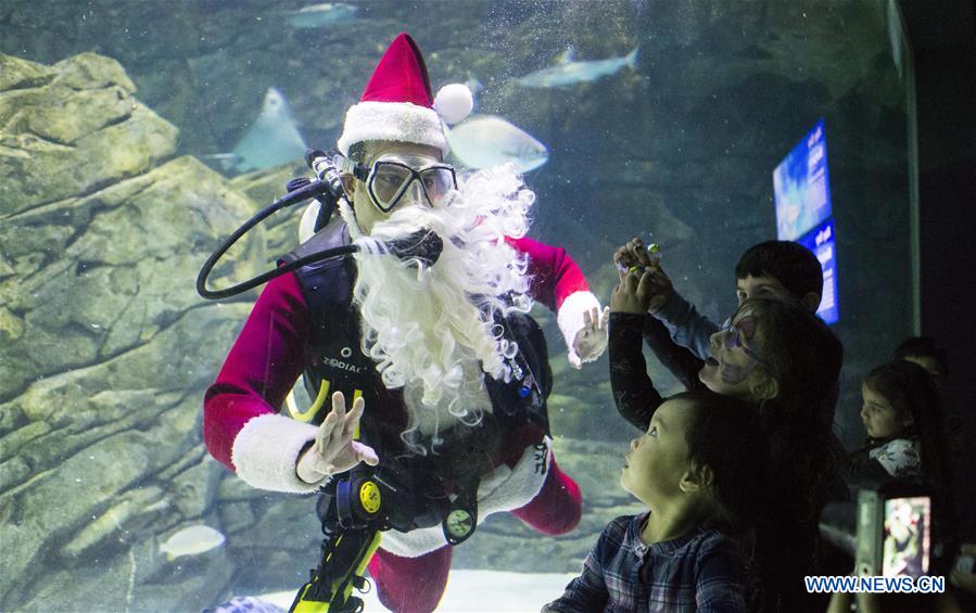 CANADA-TORONTO-SANTA CLAUS-DIVING