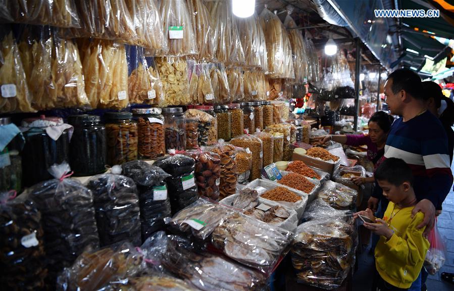 CHINA-HAINAN-DRIED SEAFOOD MARKET-SPRING FESTIVAL (CN)