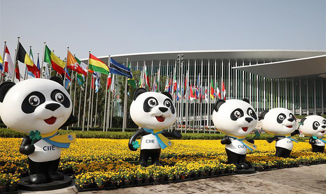 People prepare for 2nd CIIE in Shanghai