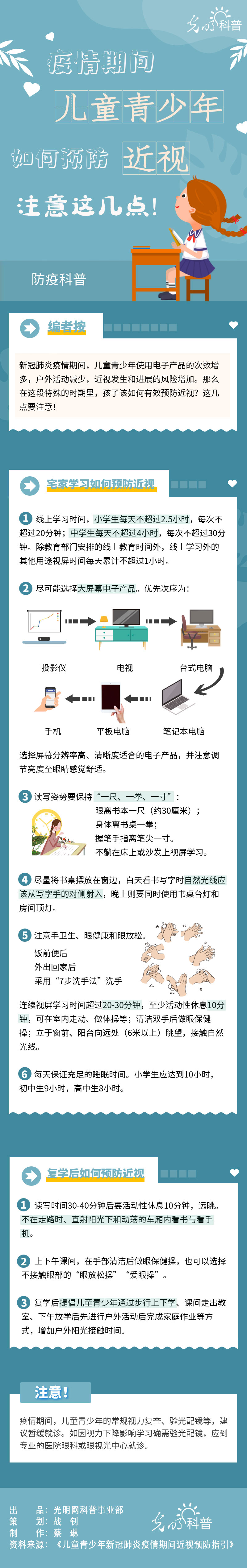 【防疫科普】疫情期間兒童青少年如何預(yù)防近視？注意這幾點(diǎn)！