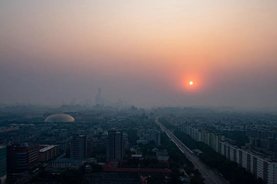 這就是今天早上的北京！