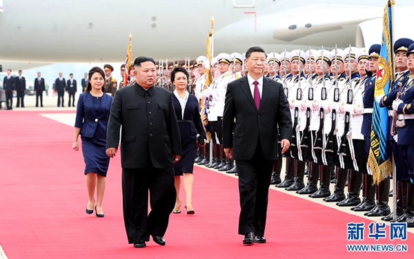 習(xí)近平抵達(dá)平壤開始對(duì)朝鮮民主主義人民共和國進(jìn)行國事訪問